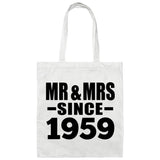 65th Anniversary Mr & Mrs Since 1959 - Tote Bag White