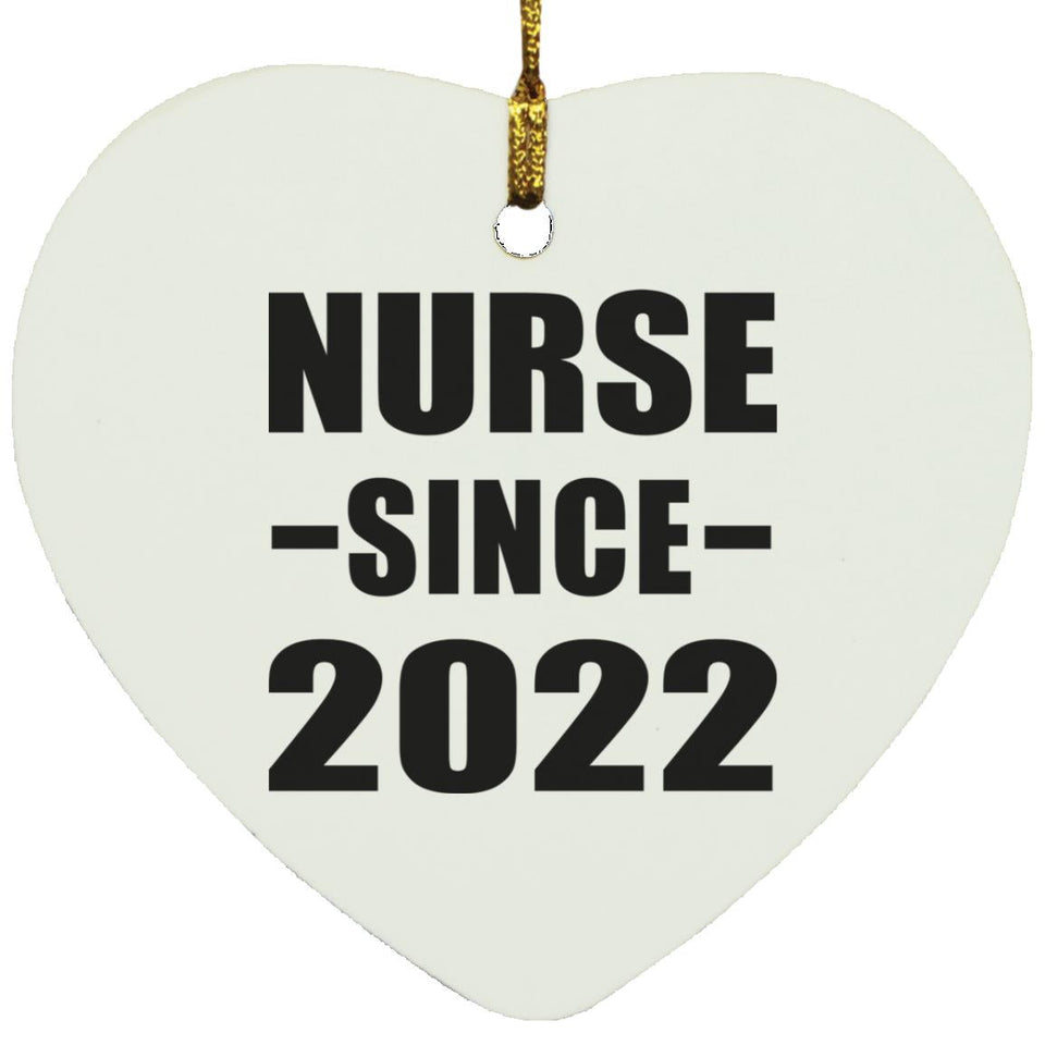 Nurse Since 2022 - Heart Ornament