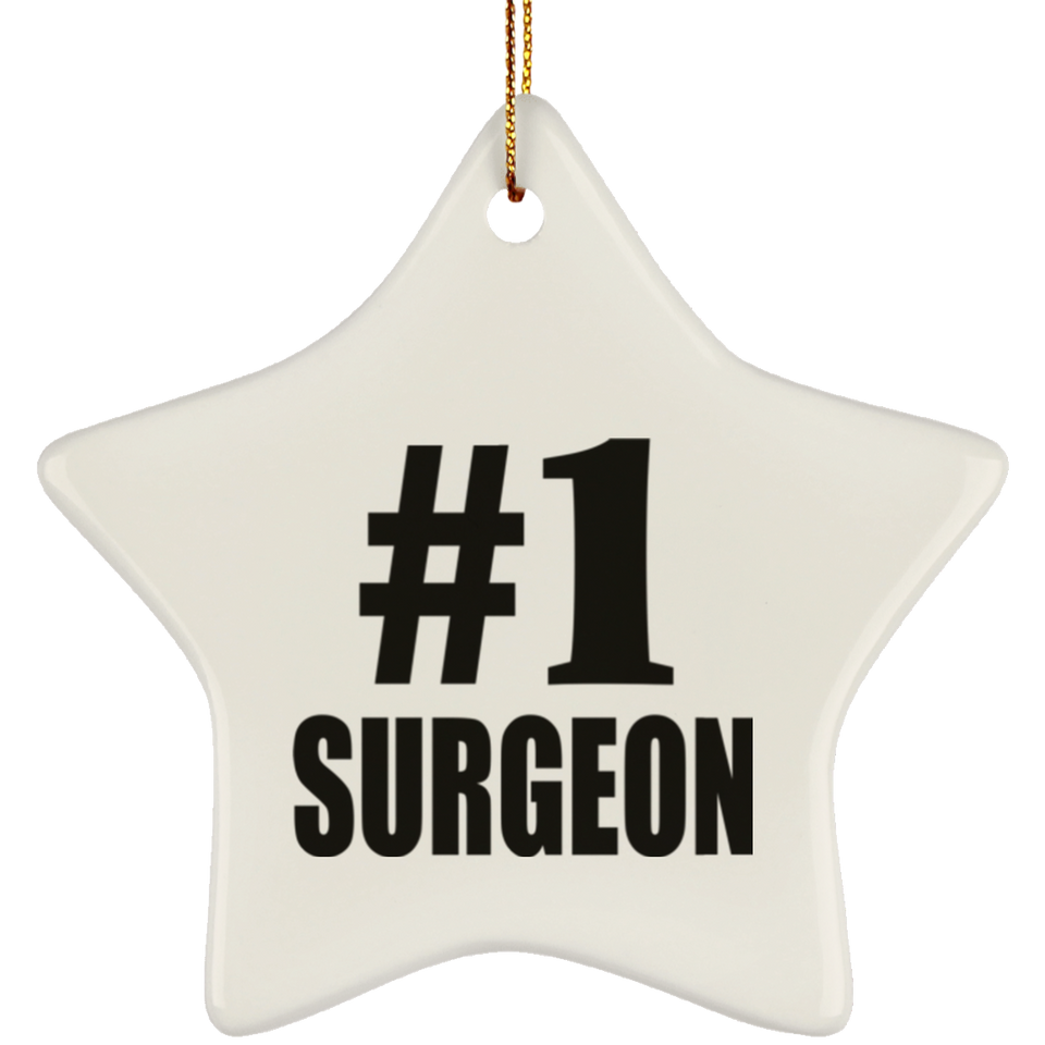 Number One #1 Surgeon - Star Ornament