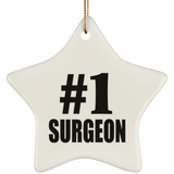 Number One #1 Surgeon - Star Ornament