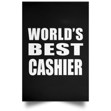 World's Best Cashier - Poster Portrait