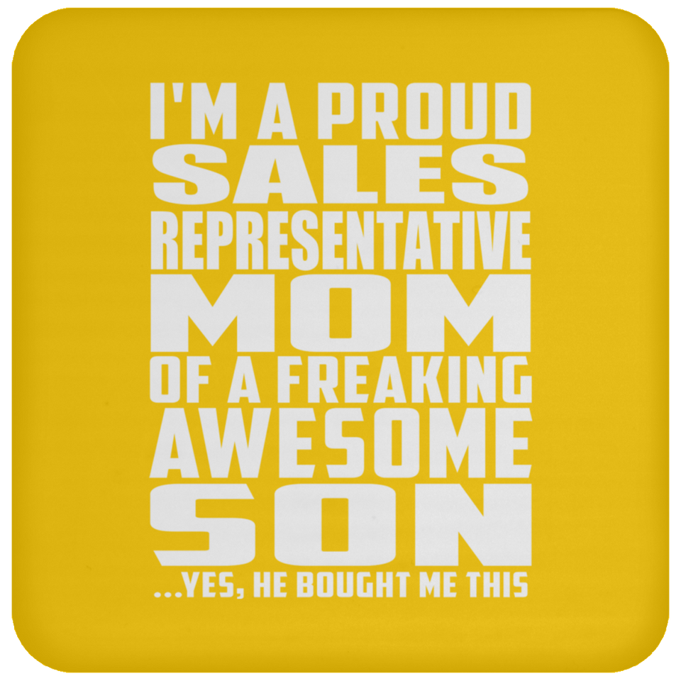 Proud Sales Representative Mom Of Awesome Son - Drink Coaster