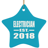 Electrician Established EST. 2018 - Star Ornament