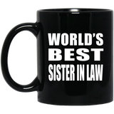 World's Best Sister In Law - 11 Oz Coffee Mug Black