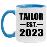 Tailor Established EST. 2023 - 11oz Accent Mug Blue
