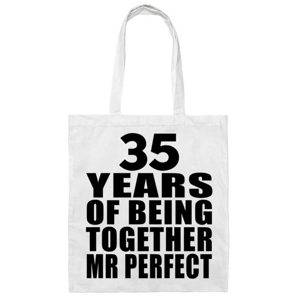 35th Anniversary 35 Years Of Being Mr Perfect - Tote Bag White