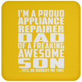 Proud Appliance Repairer Dad Of Awesome Son - Drink Coaster