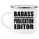 Badass Publication Editor - 12oz Camping Mug