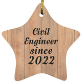 Civil Engineer Since 2022 - Star Ornament C