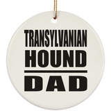 Transylvanian Hound Dad - Circle Ornament