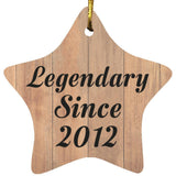 12th Birthday Legendary Since 2012 - Star Ornament C