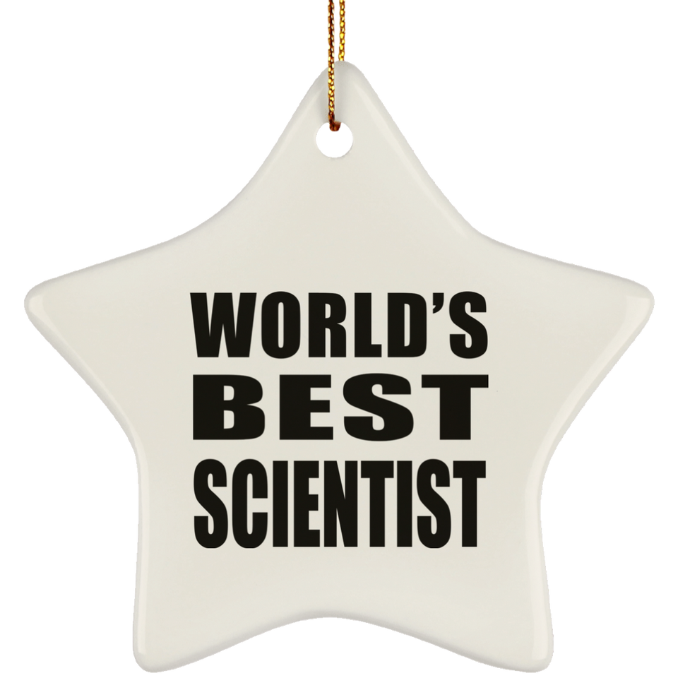 World's Best Scientist - Star Ornament