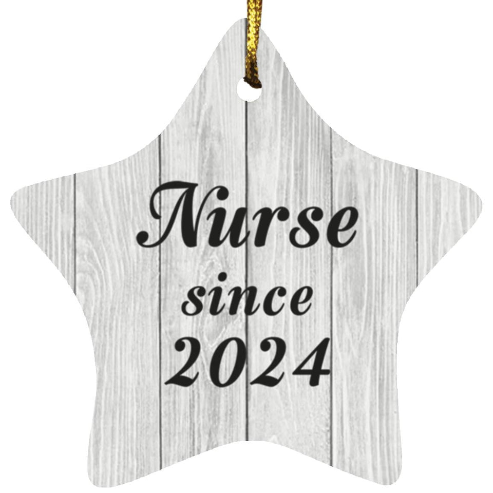 Nurse Since 2024 - Star Ornament F