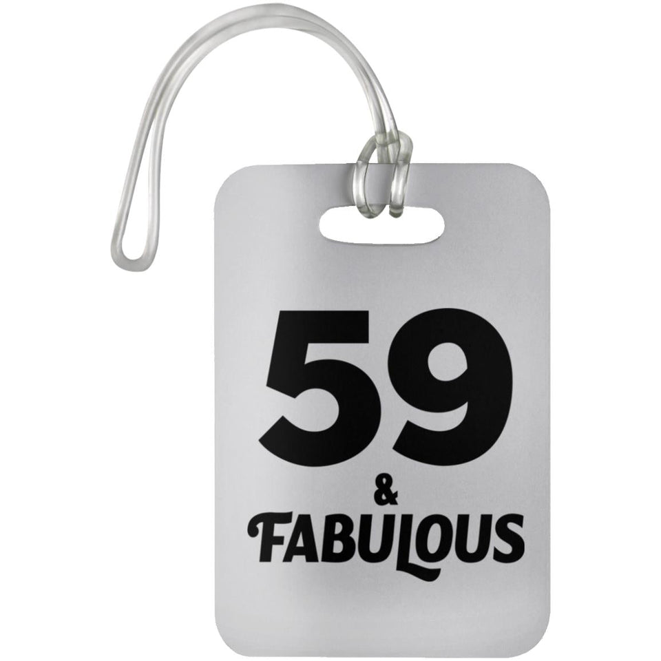 59th Birthday 59 & Fabulous - Luggage Bag Tag