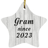 Gram Since 2023 - Star Ornament F
