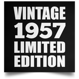 67th Birthday Vintage 1957 Limited Edition - Poster Square