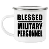 Blessed Military Personnel - 12oz Camping Mug