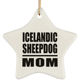 Icelandic Sheepdog Mom - Star Ornament