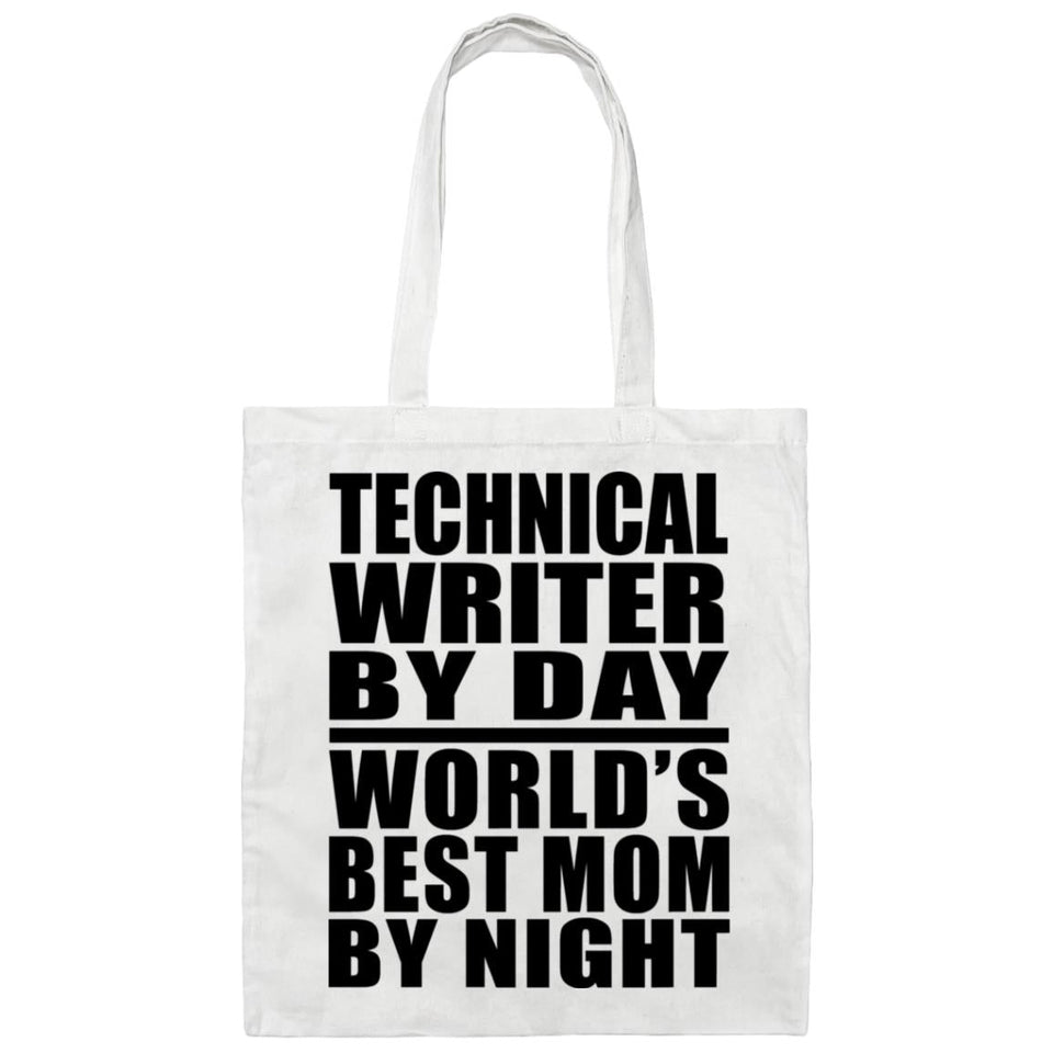 Technical Writer By Day World's Best Mom By Night - Tote Bag White