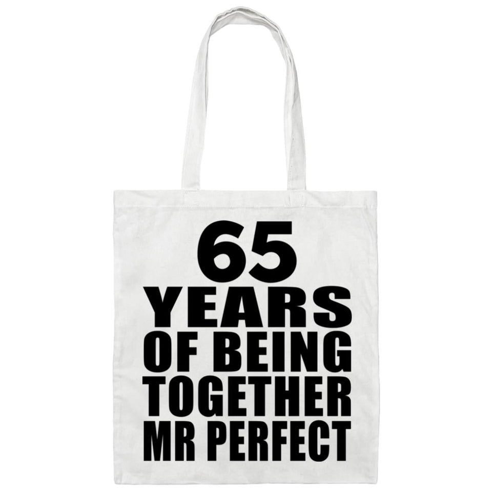65th Anniversary 65 Years Of Being Mr Perfect - Tote Bag White
