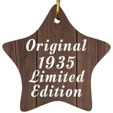 89th Birthday Original 1935 Limited Edition - Star Ornament D