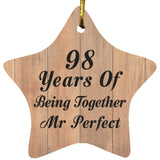 98th Anniversary 98 Years Of Being Mr Perfect - Star Ornament C