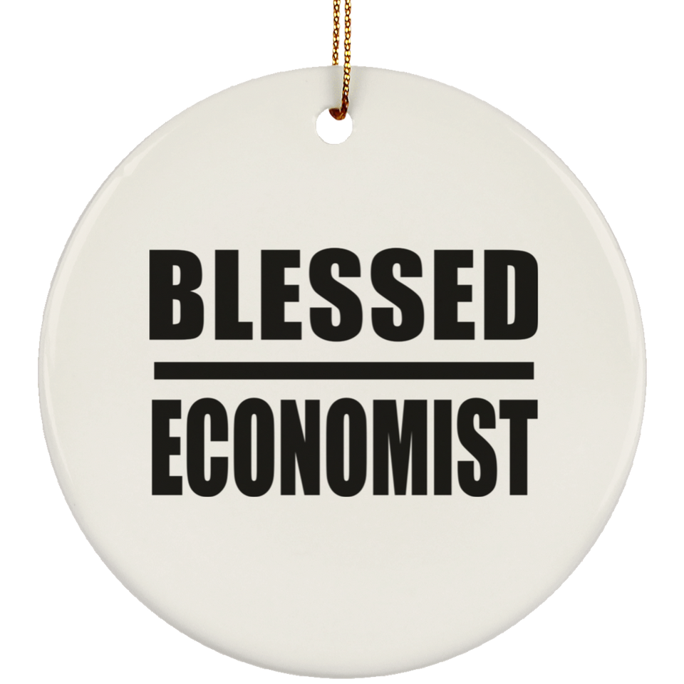 Blessed Economist - Circle Ornament