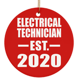 Electrical Technician Established EST. 2020 - Circle Ornament