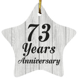 73rd Anniversary 73 Years Anniversary - Star Ornament F