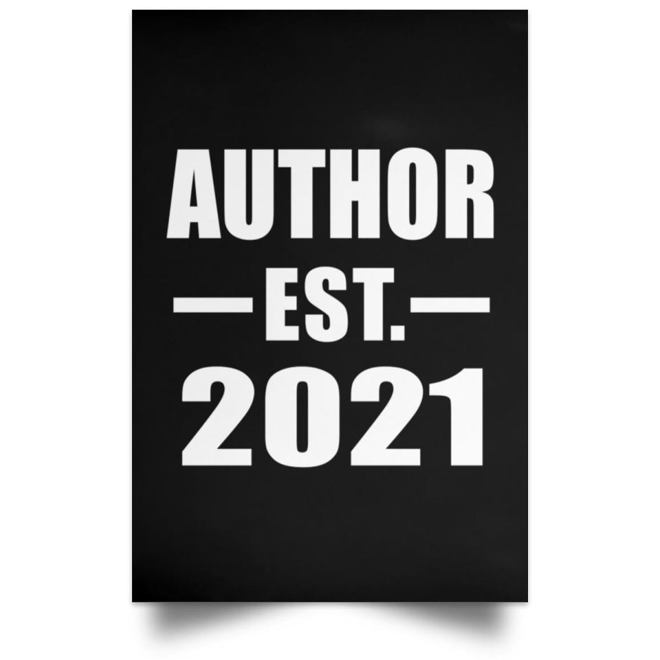 Author Established EST. 2021 - Poster Portrait