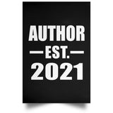 Author Established EST. 2021 - Poster Portrait
