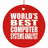 World's Best Computer Systems Analyst - Circle Ornament