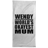 Wendy World's Okayest Mum - Hand Towel