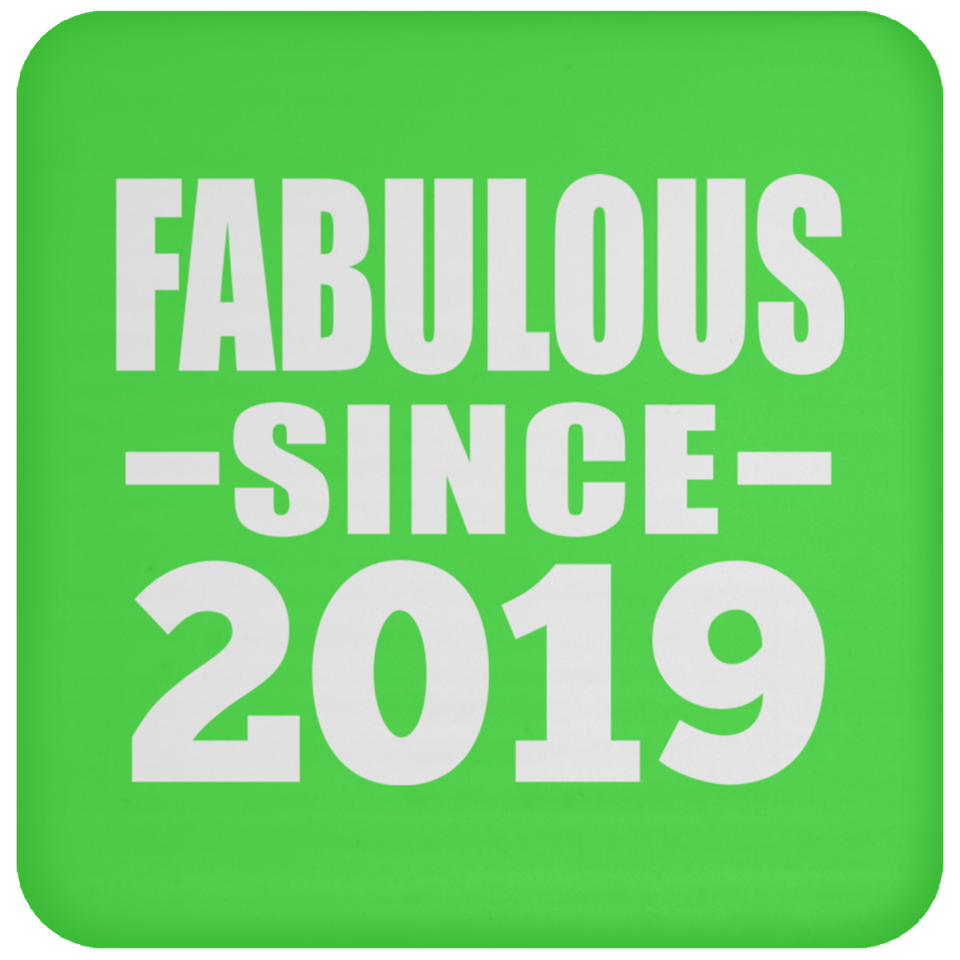 5th Birthday Fabulous Since 2019 - Drink Coaster