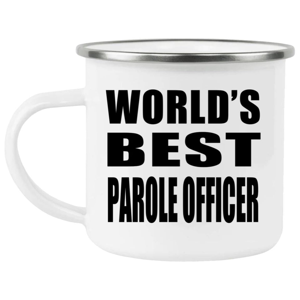 World's Best Parole Officer - 12oz Camping Mug