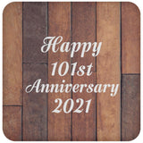 Happy 101st Anniversary 2021 - Drink Coaster E