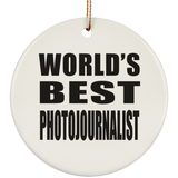 World's Best Photojournalist - Circle Ornament