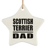 Scottish Terrier Dad - Star Ornament