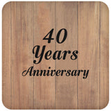 40th Anniversary 40 Years Anniversary - Drink Coaster C