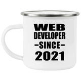 Web Developer Since 2021 - 12oz Camping Mug