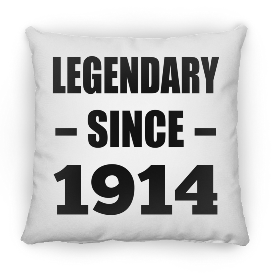 110th Birthday Legendary Since 1914 - Throw Pillow
