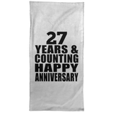 Happy 27th Anniversary 27 Years & Counting - Hand Towel