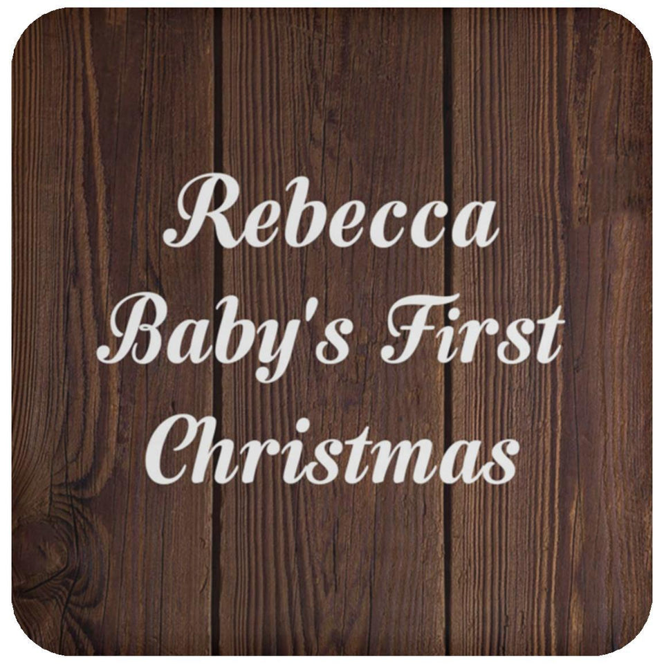 Rebecca Baby's First Christmas - Drink Coaster D