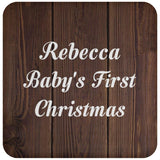 Rebecca Baby's First Christmas - Drink Coaster D