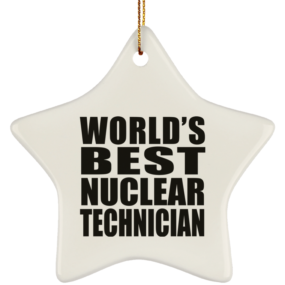 World's Best Nuclear Technician - Star Ornament