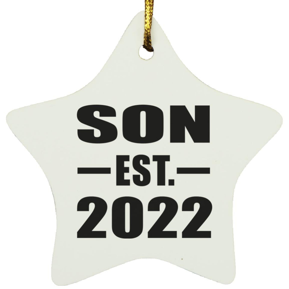 Son Established EST. 2022 - Star Ornament