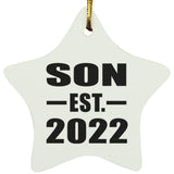 Son Established EST. 2022 - Star Ornament