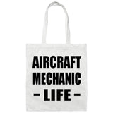 Aircraft Mechanic Life - Tote Bag White