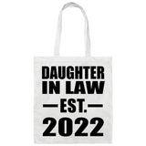 Daughter In Law Established EST. 2022 - Tote Bag White