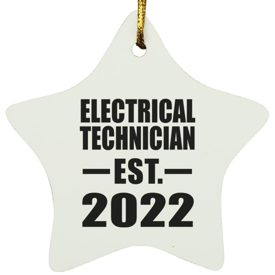 Electrical Technician Established EST. 2022 - Star Ornament